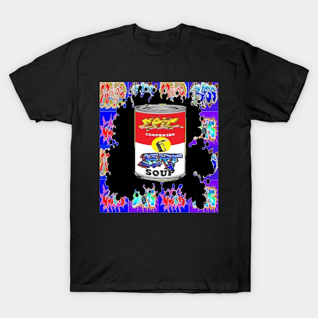 pop soup art graffiti 23 T-Shirt by LowEndGraphics